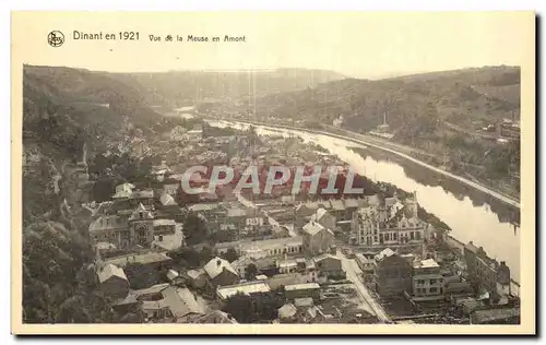 Cartes postales Dinant Vue de la Meuse en Amont