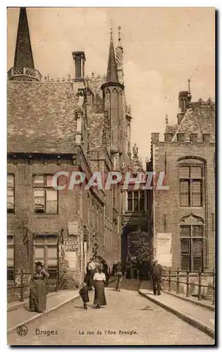 Cartes postales bruges La rue de I Ane Aveugle