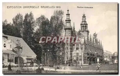 Cartes postales Pavillon Hollandais Exposition universelle Bruxelles 1910