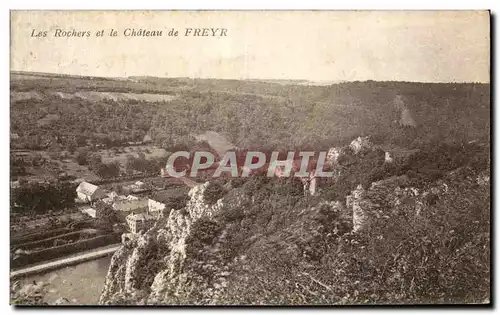 Cartes postales Les Rochers et la Chateau de Freyr