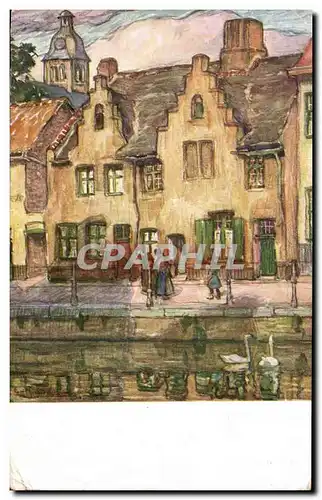 Cartes postales Quai long Bruges