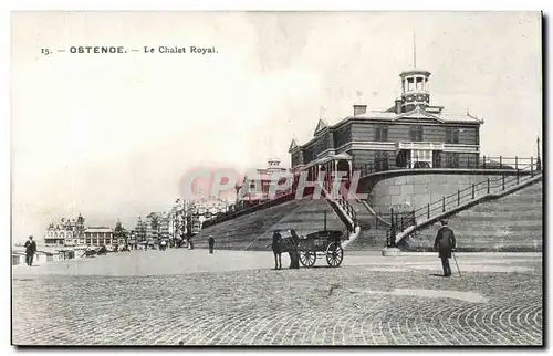 Cartes postales Ostende Le chalet royal