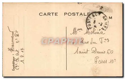 Cartes postales Carte de Franchise Militaire Molina Paris