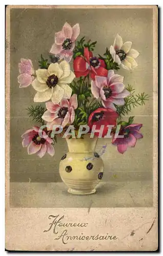 Cartes postales Fleurs Anniversaire