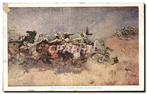 Cartes postales Rezonville d apres Morot Luxembourg Militaria Dragons