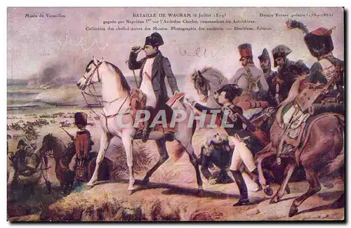 Cartes postales Bataille de Wagram Napoleon 6 juillet 1809 Militaria