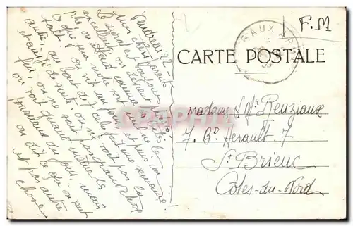 Cartes postales Carte en Franchise Militaire Reuziaux St Brieuc