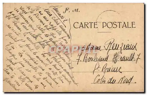 Cartes postales Carte en Franchise Militaire Reuziaux St Brieuc