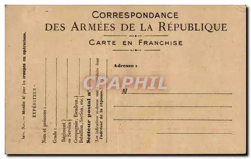 Carte de Franchise Militaire