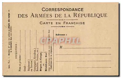 Carte de Franchise Militaire