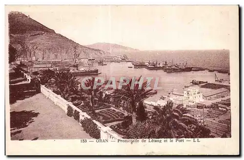 Ansichtskarte AK Algerie Oran Promenade de Letang le Port