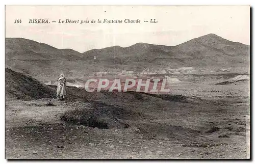 Cartes postales Algerie Biskra Le Desert pres de la Fontaine Chaude