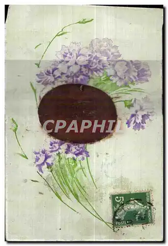 Cartes postales Fantaisie Fleurs Bonne annee