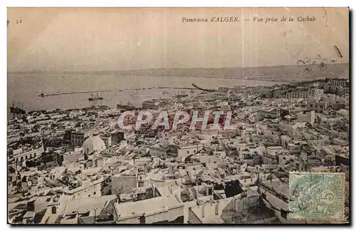 Ansichtskarte AK Algerie Panorama d Alger Vue prise de la Cashah