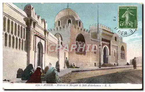 Ansichtskarte AK Algerie ALGER Medersa et Mosquee de Sidi Abderbaman