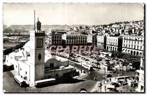 Ansichtskarte AK Algerie ALGER -Place du Gouvernement Mosquee Djemaa Djedid