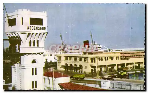 Moderne Karte Algerie ALGER - Les Embarcadere de la Cie de Navigation Mixte