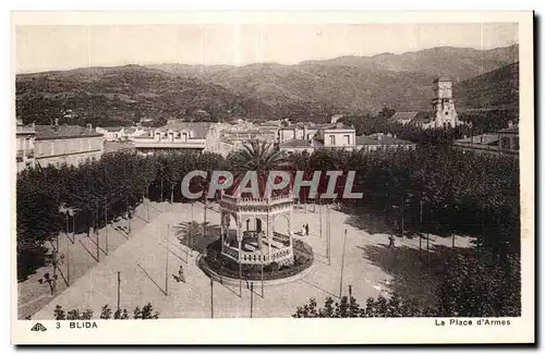 Ansichtskarte AK Algerie BLIDA Vue generale et Place d Armes