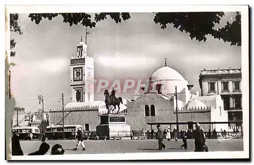 Ansichtskarte AK Algerie ALGER Place du Gouvernement La Mospuee