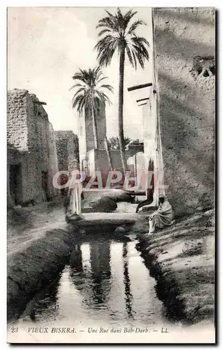 Cartes postales Algerie VIEUX Biskra - Une Rue dans Bab-Darb
