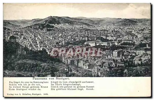 Cartes postales Panorama von Stuttgart