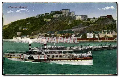 Cartes postales Ehrenbreitstein Bateau