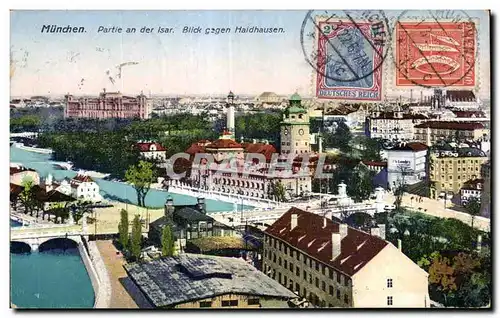 Cartes postales Munchen Prtie an der Isar Blick gagen Haidhausen