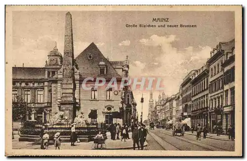 Cartes postales Mainz Grosse Biechen und newer Brunnen