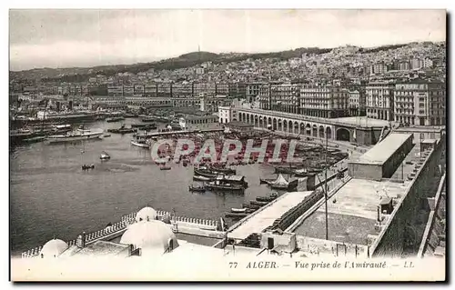 Ansichtskarte AK Algerie Alger Vue prise de l Amiraute