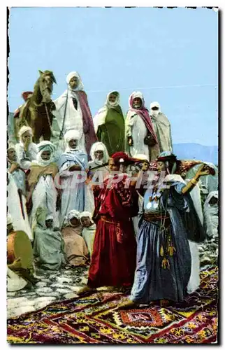 Cartes postales Algerie Scenes and Types d Afrique du Nord La danse du foulard