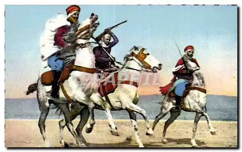 Cartes postales Algerie Scenes and Types d Afrique du Nord Fantasia