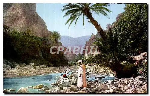 Moderne Karte Algerie Scenes   types d afrique du nord 8 285 Paysage du sud