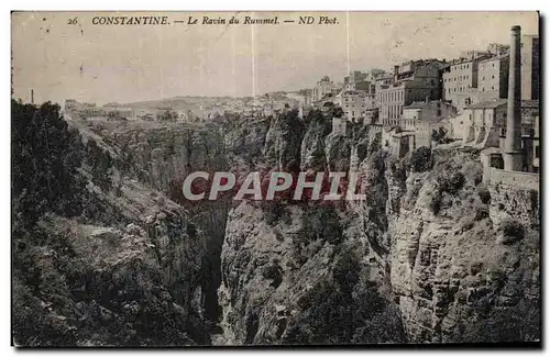Cartes postales Algerie - Constantine - Le Ravin du Rummel
