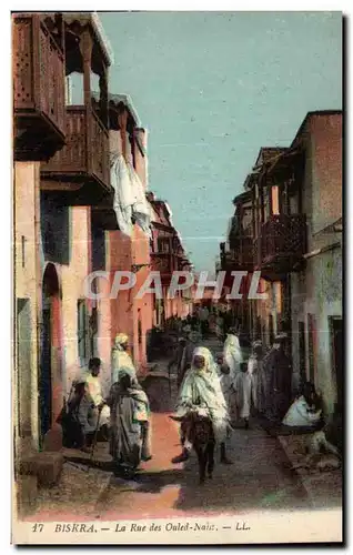 Cartes postales Algerie Biskra - La Rue des Ouled -Naile