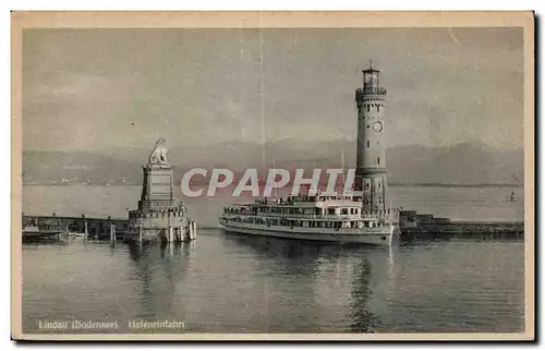 Cartes postales Lindau (Bodensee) Hafenelnfahrt