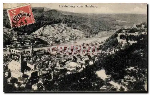 Ansichtskarte AK Heidelberg vom Gaisberg