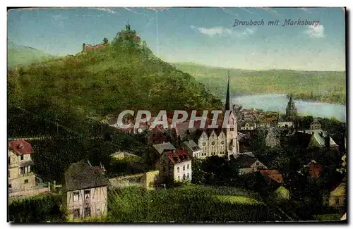 Cartes postales Braubach mit Marksburg