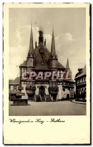 Cartes postales Wernigerode a Harz Rathaus