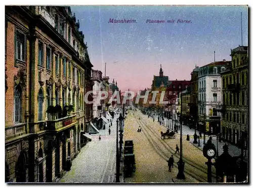 Cartes postales Mannheim Planken mit Borse