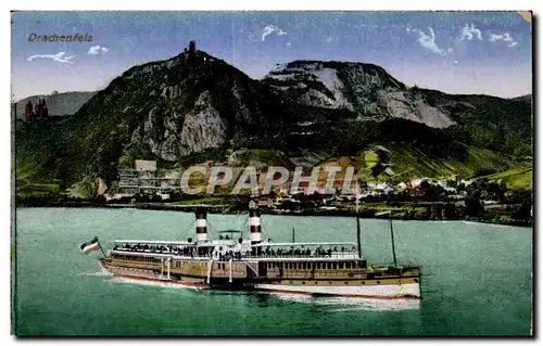 Cartes postales Drachenfels Bateau