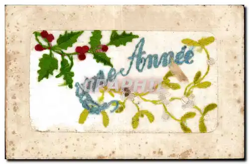 Cartes postales Fantaisie Fleurs Bonne annee