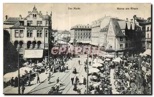 Cartes postales Der Markt Mainz am Rhein