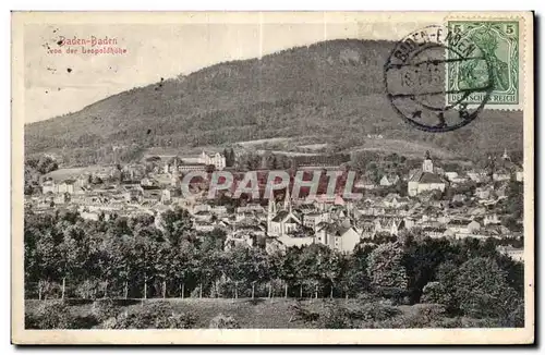 Cartes postales Baden Baden von der leopoldhohn