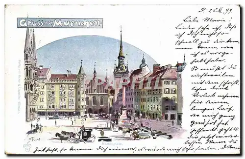 Cartes postales Grussaus Muenchen