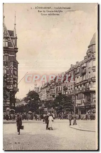 Cartes postales Dusseldorf Grafadolfatrasse Rue du Comte Adolphe Count Adolfstreet