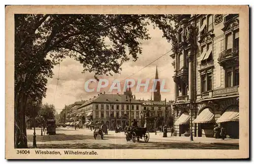 Ansichtskarte AK Wiesbaden WilhelmstraBe