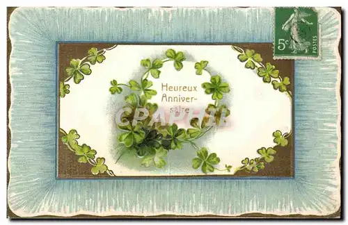 Cartes postales Fantaisie Fleurs Heureux Anniversaire