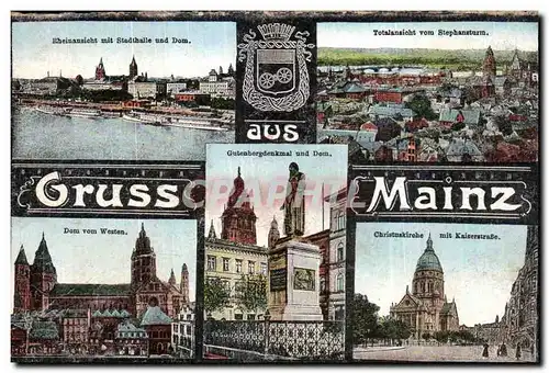 Cartes postales Gruss Mainz