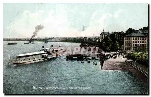 Cartes postales Bonn Landebeucke und Rheinpromenade