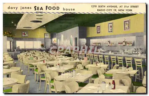 Cartes postales davy jones Sea Food house New York